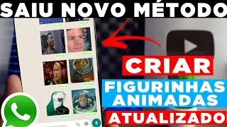 EU JURO😱!! JEITO mais F&Aacute;CIL de CRIAR FIGURINHAS ANIMADAS no WHATSAPP |  *figurinhas se mexem*