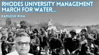 Rhodes University Management march for water…
