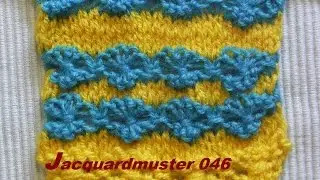 Jacquardmuster 046*Schleifenmuster Stricken *Muster f&uuml;r Pullover*M&uuml;tze* Kreativ