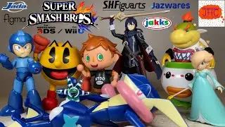 Обзор всех фигурок персонажей Super Smash Bros Brawl, часть 7: Боузер-младший, Розалина, Люсина, ...