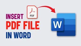Как вставить PDF-файл в Word | Добавить PDF-файл в документ Word