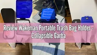 Review Wakeman Portable Trash Bag Holder - Collapsible Garbage Bin for Parties and Camping - 13-Gall