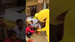 Prank with Bangarmau #teaddybearprank #teddyinpublic #teddyreaction #prankvideo #realpranks #short