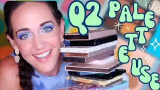 Q2 PALETTE USEAGE 2023 ☀️ APRIL - JUNE PALETTE USE (58 PALETTES!)