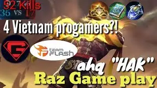 《傳說對決》AWC Champion Mid?!  ahq HAK's Raz(拉茲) game play / Li&ecirc;n Qu&acirc;n Mobile ,펜타스톰, Arena of valor, ROV