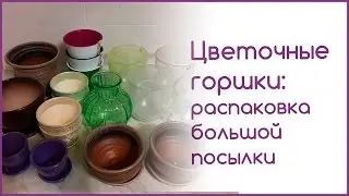 Цветочные горшки: распаковка большой посылки