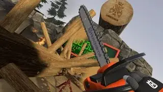 Knallharter Typ der Holz vernichtet - Lumberjack  [PC HTC Vive German/Deutsch] Virtual Reality