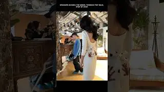 Designer stepping into the model&rsquo;s role to get it right. ✨ #fashion #runway #supermodel #ytshorts
