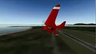 X-Plane Simulated Microlight Aircraft