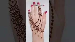 Back hand mehndi design #shortsvideo #mehndidesign