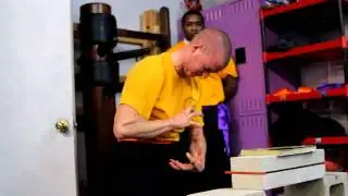 Real Shaolin Kung Fu Brick Breaking ( Purple Belt Test )