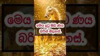 මෙය දුටු ඔබ ණය බරින් නිදහස් වනු ඇත.#shorts #mindset #astrology #srilanka #fypシ #motivation