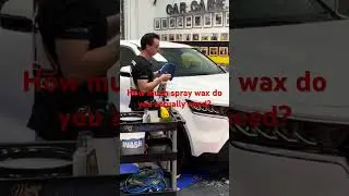 The truth about how much spray wax you should be applying #automobile #carcare #carcleaning