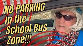NO PARKING IN THE SCHOOL BUS ZONE #schoolbus #busdrivers #schoolbusdriver #parking #bustalk