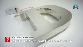 Model 5 v.1 - Endirekt Paslanmaz + Arka Zemin 20mm Pleksi Kutu Harf - Full HD 1080p