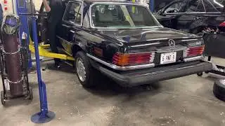 450SEL 6.9 open headers! M100 V8