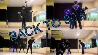 @Glowdiators taking back in 80s #led #costume act.
