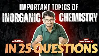 Day 23: Revision series- Important concept of InOrganic Chemistry in 25 Question #chemistry #jee