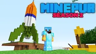 MINEPUR SEASON 2 I BUILT AN ROCKET SPACE SHIP INDIAN FLAG STYLE   RAAVAN IS BACK!...