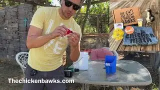How to install a chicken water cup || Chicken Subscription Box