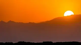 Sunset with beautiful Train journey @ nature 