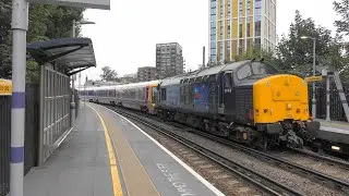 (4K) ROG 37800 + Southeastern/NSE 465908 at Lewisham on 5Q97 for Slade Green Depot. 16.08.25