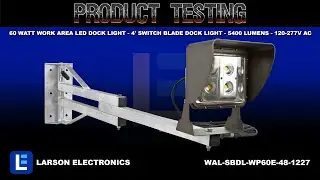 60 Watt Work Area LED Dock Light - 4' Switch Blade Dock Light - 5400 Lumens - 120-277V AC