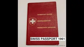 Vintage Passport Collector: Let's take a look at a 1961 Swiss passport