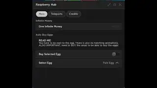 Sandbox Hatchers X INFINITE Money, Teleports, and Auto Buy Egg Script