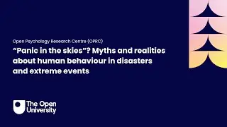 &ldquo;Panic in the skies&rdquo;? Myths and realities about human behaviour in disasters and extreme events