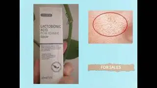 Lactobionic Acid Pore Refining Serum reduces roughness
