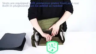 Tactical Plate Carrier Vest - Molle Compatible Body Armor System