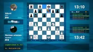 Chess Game Analysis: Norman arisman - Ickurd : 1-0 (By ChessFriends.com)