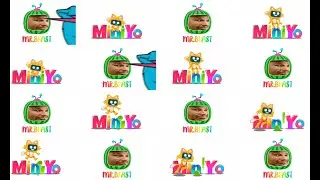 Заставка с логотипом Miniyo и заставка MrBeast Cocomelon более миллиона просмотров