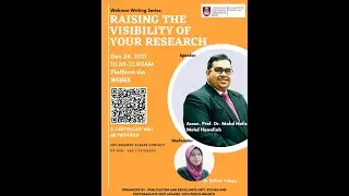 WEBINAR WRITING SERIES: RAISING THE VISIBILITY OF YOUR RESEARCH