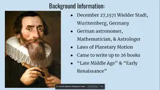 Johannes Kepler's Life
