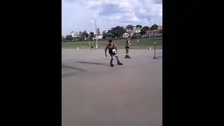 Patina&ccedil;&atilde;o🏒🥅🛼🛼 #jump #justroll #inlineskate #rollerblade #sprint #speed #wheels #letsroll #fun #cool