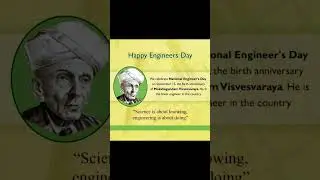 Happy Engineer's day#engineer #viralvideos #National Engineers day #motivationalquotes #viralshorts