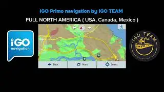 IGO Primo Classic GPS navigation for truck driver: Full North America ( USA, Canada, Mexico )