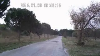 Voie cyclable Argel&egrave;s sur mer, direction Le Boulou