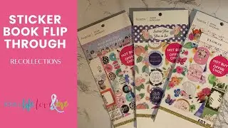 RECOLLECTIONS STICKERS// StickerBook Flipthrough