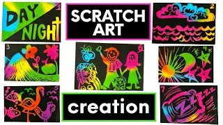 Days of CREATION: RAINBOW scratch art craft