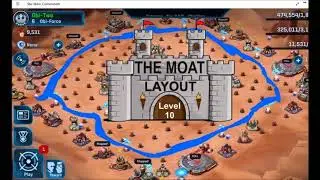 SWC - The Rebel Moat Layout in design mode for levels 9 and 10