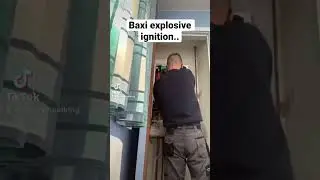 Baxi explosive ignition fault.. #plumber #boiler
