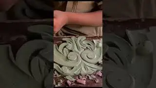 wood carving flowers hand made #handmade #woodcarving #experience #shorts #woodworking