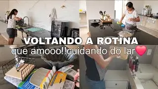 VOLTANDO A ROTINA, ORGANIZANDO A CASA E MUITA ROUPA PRA LAVAR☺️
