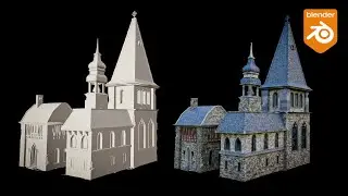 Modeling Buildings Isn't Hard! | Blender Walkthrough