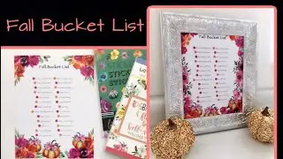 Fall Bucket List 2021 | Plan With Me | Live Love Posh Autumn Blooms & ROYGBIV Stickers