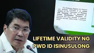 LIFETIME VALIDITY NG PWD ID ISINUSULONG