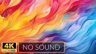 4K | ART Slideshow for TV | Colors | 1 Hour | No Sound